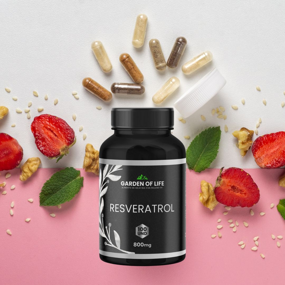 Resveratrol de 800 Mg: Tu Arma Silenciosa Contra el Envejecimiento, el Cáncer y la Inflamación Crónica — Todo en una Dosis Diaria.